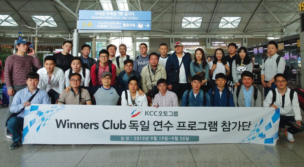 인천공항에 모인 28인의 위너스 클럽.